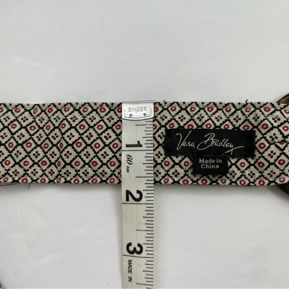 Vera Bradley Reversible Belt Black/Cream/Red‎ - Picture 9 of 12